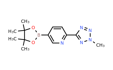 1056039-83-8 | 2-(2-Methyl-2H-tetrazol-5-yl)-5-(4,4,5,5-tetramethyl-1,3,2-dioxaborolan-2-yl)pyridine