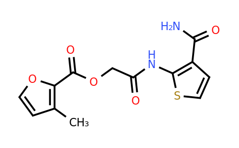 1060777-62-9 | [(3-carbamoylthiophen-2-yl)carbamoyl]methyl 3-methylfuran-2-carboxylate