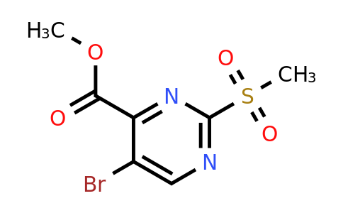 1060795-14-3 | Methyl 5-bromo-2-(methylsulfonyl)pyrimidine-4-carboxylate