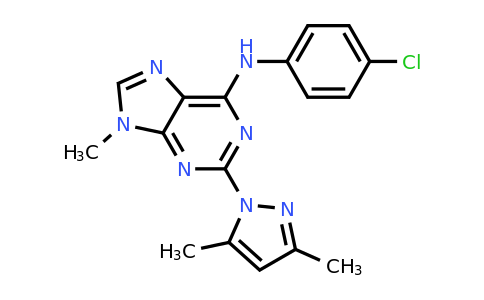1063331-94-1 | N-(4-Chlorophenyl)-2-(3,5-dimethyl-1H-pyrazol-1-yl)-9-methyl-9H-purin-6-amine