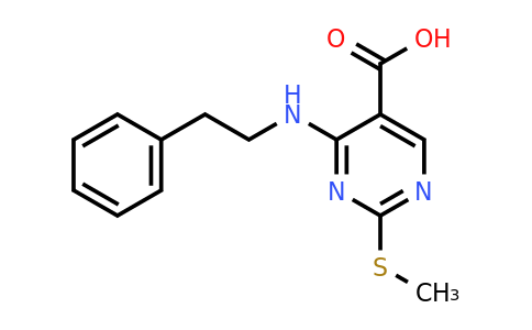 1065075-61-7 | 2-(Methylthio)-4-(phenethylamino)pyrimidine-5-carboxylic acid