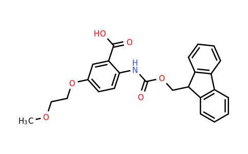 2-((((9H-Fluoren-9-yl)methoxy)carbonyl)amino)-5-(2-methoxyethoxy)benzoicacid