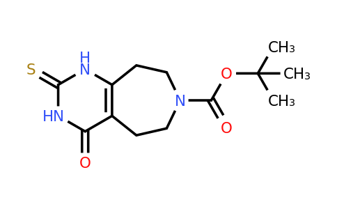 1065114-25-1 | tert-Butyl 4-oxo-2-thioxo-1,2,3,4,5,6,8,9-octahydro-7H-pyrimido[4,5-d]azepine-7-carboxylate