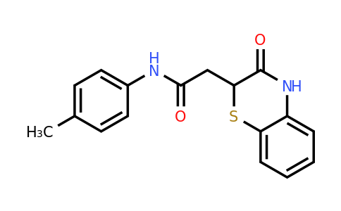 106691-37-6 | 2-(3-Oxo-3,4-dihydro-2H-benzo[b][1,4]thiazin-2-yl)-N-(p-tolyl)acetamide