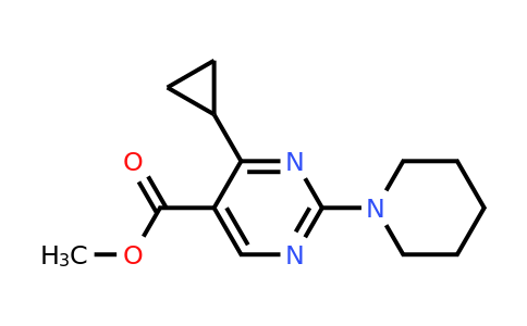 1072944-55-8 | Methyl 4-cyclopropyl-2-(piperidin-1-yl)pyrimidine-5-carboxylate