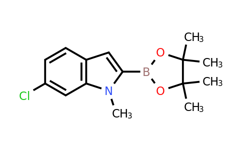 1073353-82-8 | 6-Chloro-1-methyl-2-(4,4,5,5-tetramethyl-1,3,2-dioxaborolan-2-yl)-1H-indole