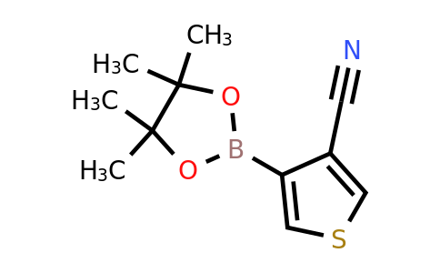 1073354-61-6 | 4-(4,4,5,5-Tetramethyl-1,3,2-dioxaborolan-2-yl)thiophene-3-carbonitrile