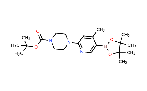 1073355-13-1 | Tert-butyl 4-(4-methyl-5-(4,4,5,5-tetramethyl-1,3,2-dioxaborolan-2-yl)pyridin-2-yl)piperazine-1-carboxylate