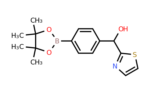 1073371-73-9 | (4-(4,4,5,5-Tetramethyl-1,3,2-dioxaborolan-2-yl)phenyl)(thiazol-2-yl)methanol