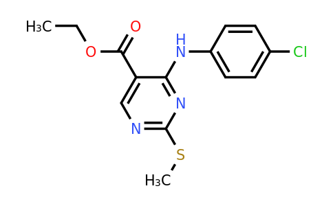 107622-03-7 | Ethyl 4-((4-chlorophenyl)amino)-2-(methylthio)pyrimidine-5-carboxylate