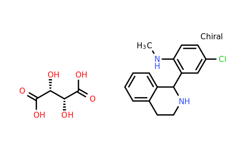 4-chloro-N-methyl-2-(1,2,3,4-tetrahydroisoquinolin-1-yl)aniline (2R,3R)-2,3-dihydroxysuccinate