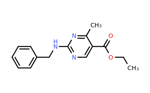 108123-81-5 | Ethyl 4-methyl-2-[(phenylmethyl)amino]-5-pyrimidinecarboxylate