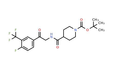 1-Boc-4-(2-(4-Fluoro-3-(trifluoromethyl)phenyl)-2-oxoethylcarbamoyl)piperidine