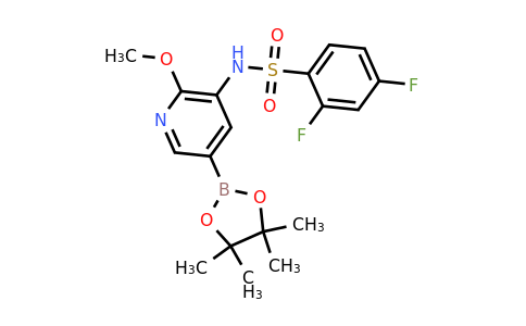 1083326-73-1 | 2,4-Difluoro-N-(2-methoxy-5-(4,4,5,5-tetramethyl-1,3,2-dioxaborolan-2-yl)pyridin-3-yl)benzenesulfonamide