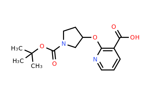 1086392-88-2 | 2-(1-tert-Butoxycarbonyl-pyrrolidin-3-yloxy)-nicotinic acid