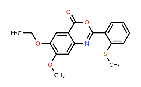 1087624-28-9 | 6-ethoxy-7-methoxy-2-[2-(methylsulfanyl)phenyl]-4H-3,1-benzoxazin-4-one