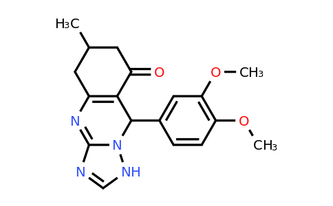 1087655-93-3 | 9-(3,4-Dimethoxyphenyl)-6-methyl-5,6,7,9-tetrahydro-[1,2,4]triazolo[5,1-b]quinazolin-8(1H)-one