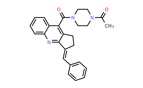 1-[4-[[2,3-Dihydro-3-(phenylmethylene)-1H-cyclopenta[b]quinolin-9-yl]carbonyl]-1-piperazinyl]ethanone