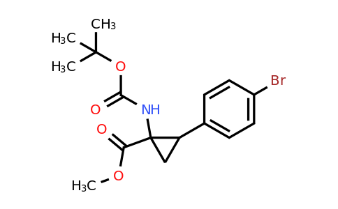 Methyl2-(4-bromophenyl)-1-((tert-Butoxycarbonyl)amino)cyclopropane-1-carboxylate