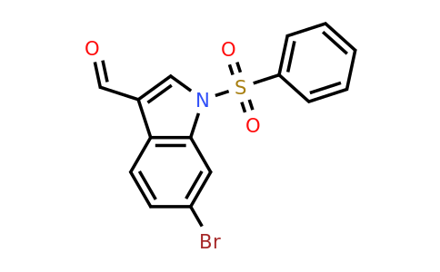 1092460-47-3 | 6-Bromo-1-(phenylsulfonyl)-1h-indole-3-carbaldehyde