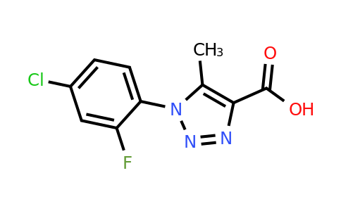 1094411-41-2 | 1-(4-Chloro-2-fluorophenyl)-5-methyl-1h-1,2,3-triazole-4-carboxylic acid