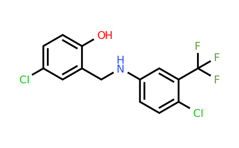 4-Chloro-2-(((4-chloro-3-(trifluoromethyl)phenyl)amino)methyl)phenol