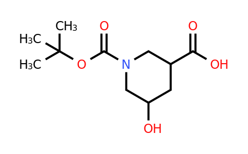 5-Hydroxy-1-[(2-methylpropan-2-yl)oxycarbonyl]piperidine-3-carboxylic acid
