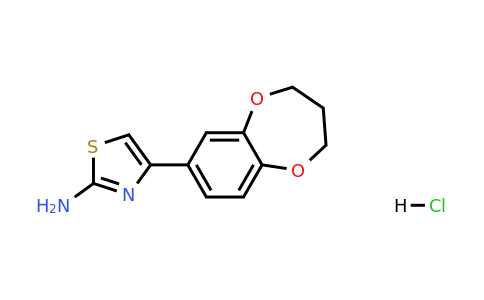 1095485-22-5 | 4-(3,4-Dihydro-2H-benzo[b][1,4]dioxepin-7-yl)thiazol-2-amine hydrochloride