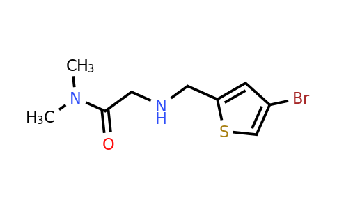 1095519-58-6 | 2-(((4-Bromothiophen-2-yl)methyl)amino)-N,N-dimethylacetamide