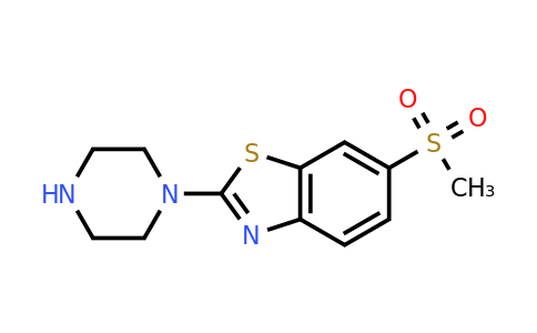 1095538-90-1 | 6-(Methylsulfonyl)-2-piperazin-1-yl-1,3-benzothiazole