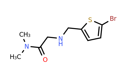 1095615-30-7 | 2-(((5-Bromothiophen-2-yl)methyl)amino)-N,N-dimethylacetamide