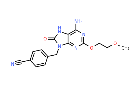 1096159-02-2 | 4-((6-Amino-2-(2-methoxyethoxy)-8-oxo-7,8-dihydro-9H-purin-9-yl)methyl)benzonitrile