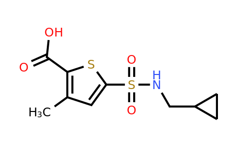 1096876-85-5 | 5-(n-(Cyclopropylmethyl)sulfamoyl)-3-methylthiophene-2-carboxylic acid