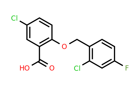 5-Chloro-2-((2-chloro-4-fluorobenzyl)oxy)benzoic acid