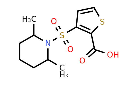 1096977-62-6 | 3-[(2,6-dimethylpiperidin-1-yl)sulfonyl]thiophene-2-carboxylic acid