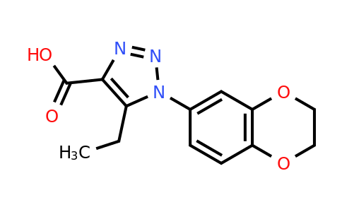 1-(2,3-Dihydrobenzo[b][1,4]dioxin-6-yl)-5-ethyl-1H-1,2,3-triazole-4-carboxylic acid