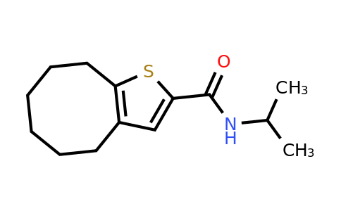 1097424-75-3 | n-Isopropyl-4,5,6,7,8,9-hexahydrocycloocta[b]thiophene-2-carboxamide