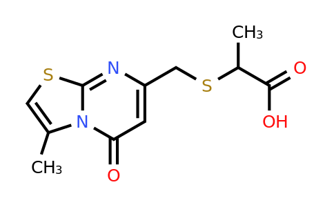 1097806-89-7 | 2-(((3-Methyl-5-oxo-5h-thiazolo[3,2-a]pyrimidin-7-yl)methyl)thio)propanoic acid