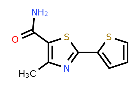 1097815-09-2 | 4-Methyl-2-(thiophen-2-yl)-1,3-thiazole-5-carboxamide