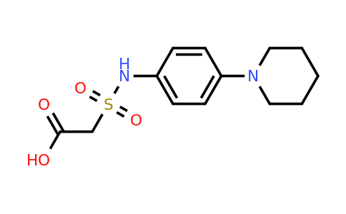 2-{[4-(piperidin-1-yl)phenyl]sulfamoyl}acetic acid