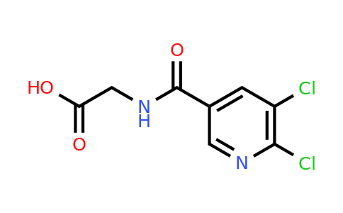 2-[(5,6-dichloropyridin-3-yl)formamido]acetic acid