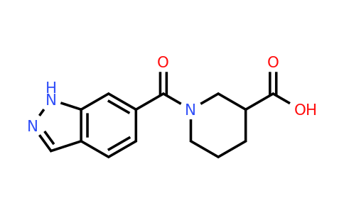 1099016-73-5 | 1-(1h-Indazole-6-carbonyl)piperidine-3-carboxylic acid
