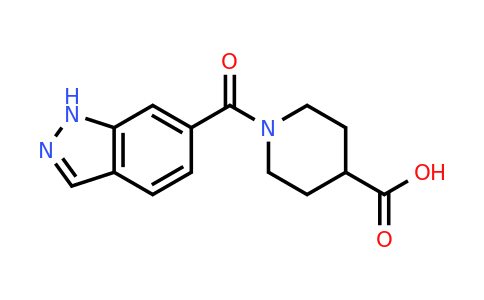 1099048-30-2 | 1-(1h-Indazole-6-carbonyl)piperidine-4-carboxylic acid