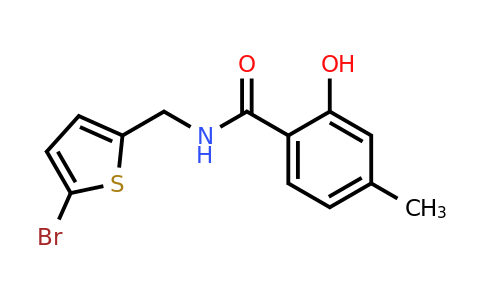 1100130-19-5 | n-((5-Bromothiophen-2-yl)methyl)-2-hydroxy-4-methylbenzamide