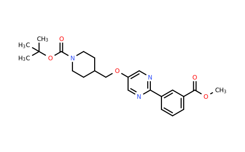 1100598-47-7 | tert-Butyl 4-(((2-(3-(methoxycarbonyl)phenyl)pyrimidin-5-yl)oxy)methyl)piperidine-1-carboxylate