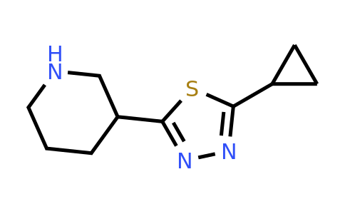 1105189-94-3 | 2-Cyclopropyl-5-(piperidin-3-yl)-1,3,4-thiadiazole