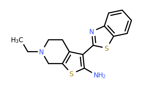 1105194-85-1 | 3-(1,3-Benzothiazol-2-yl)-6-ethyl-4,5,6,7-tetrahydrothieno[2,3-c]pyridin-2-amine