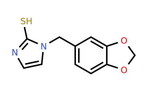 1105195-60-5 | 1-(1,3-Benzodioxol-5-ylmethyl)-1H-imidazole-2-thiol