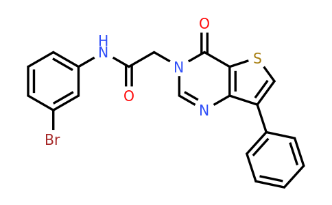 1105207-18-8 | N-(3-bromophenyl)-2-(4-oxo-7-phenylthieno[3,2-d]pyrimidin-3(4H)-yl)acetamide
