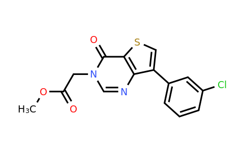 1105209-52-6 | Methyl 2-(7-(3-chlorophenyl)-4-oxothieno[3,2-d]pyrimidin-3(4H)-yl)acetate